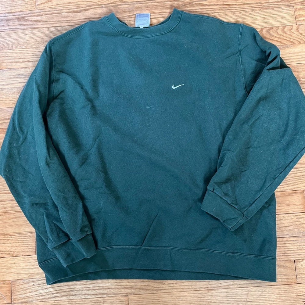 Vintage Nike Swoosh Sweatshirt Crewneck Green Men’s XL